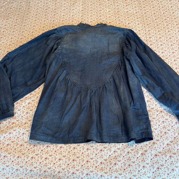 Rebecca Taylor Blue Denim Top - Picture 8 of 8